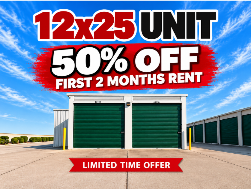 Huge Discounts Lowest Price Storage Units for large moves - Storage just 3 minutes from Linda, CA at Erle Road Self Storage